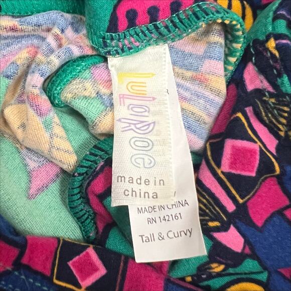 Lularoe Buttery Soft Leggings Size TC Tall & Curvy Cards King Queen of Diamonds - Picture 3 of 4